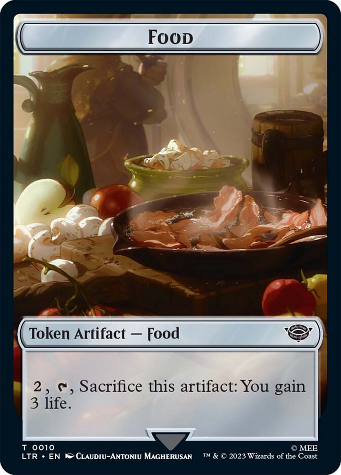 Food Token (10) [The Lord of the Rings: Tales of Middle-Earth Tokens] Magic: The Gathering