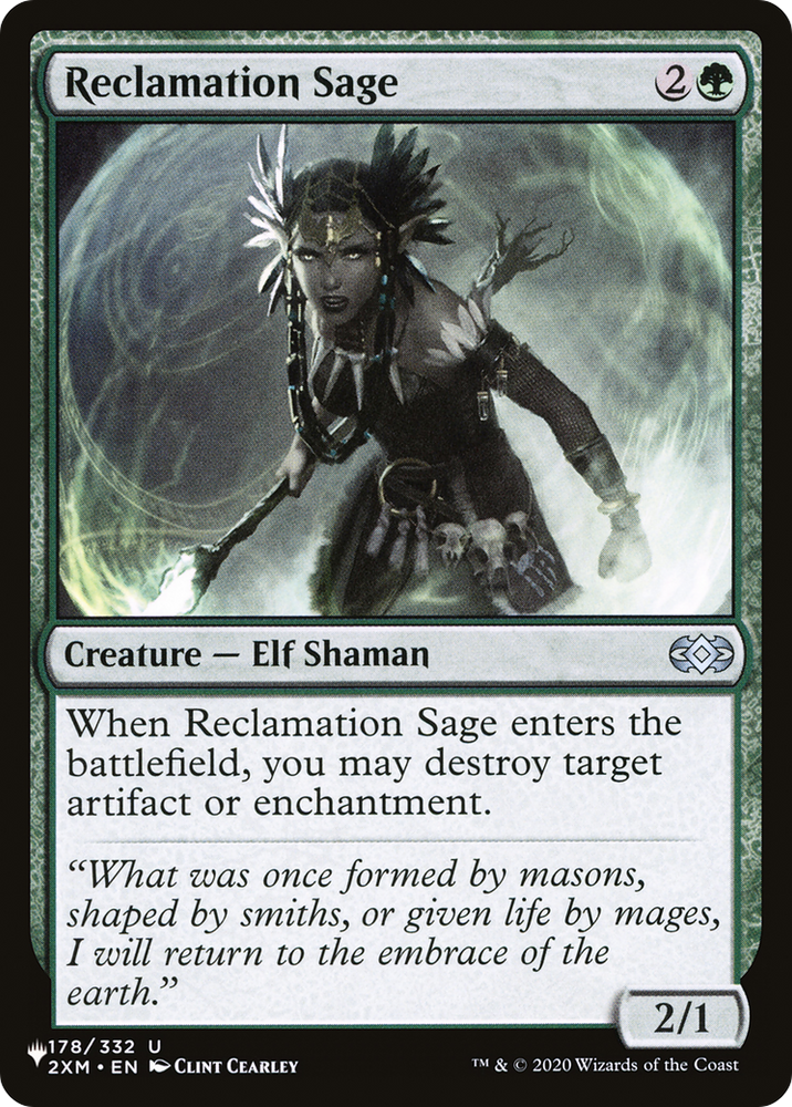 Reclamation Sage (2XM) [The List] Magic: The Gathering