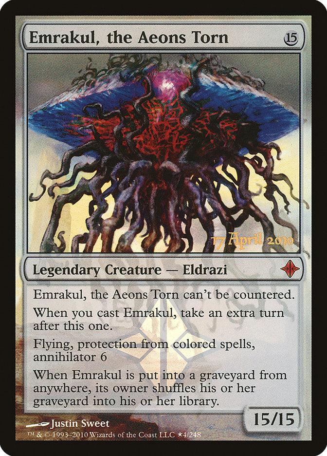 Emrakul, the Aeons Torn [Rise of the Eldrazi Prerelease Promos] Magic: The Gathering
