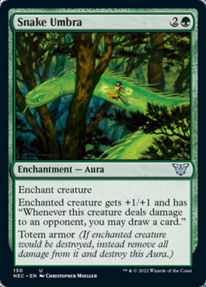 Snake Umbra [Kamigawa: Neon Dynasty Commander] Magic: The Gathering