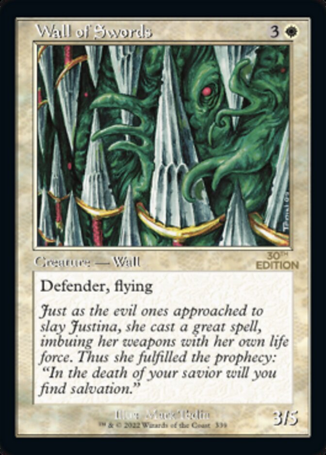 Wall of Swords (Retro) [30th Anniversary Edition] Magic: The Gathering