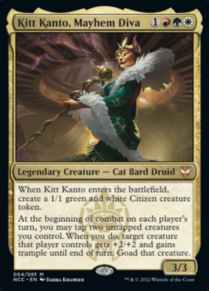Kitt Kanto, Mayhem Diva [Streets of New Capenna Commander] Magic: The Gathering