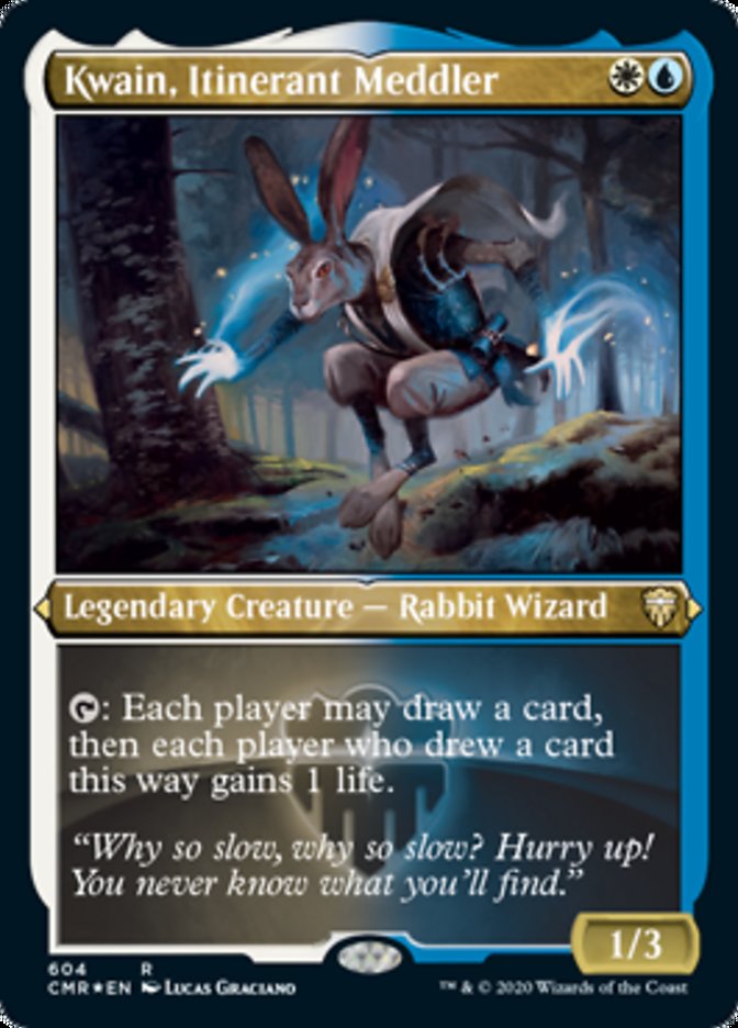 Kwain, Itinerant Meddler (Etched) [Commander Legends] Magic: The Gathering