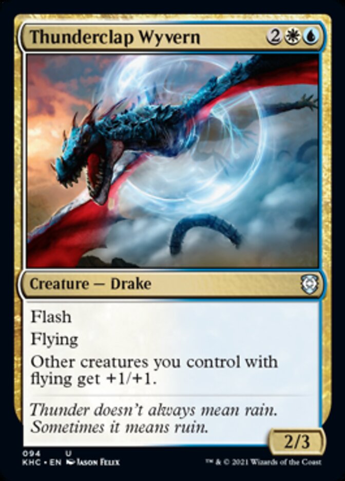 Thunderclap Wyvern [Kaldheim Commander] Magic: The Gathering