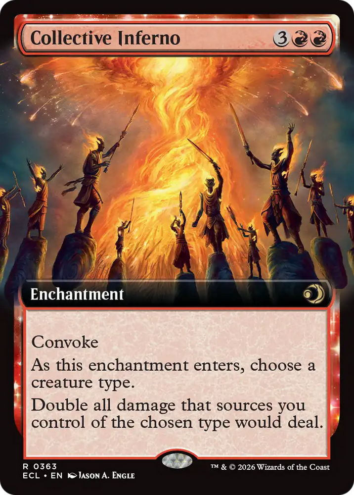 Collective Inferno (Extended Art) [Lorwyn Eclipsed] Magic: The Gathering