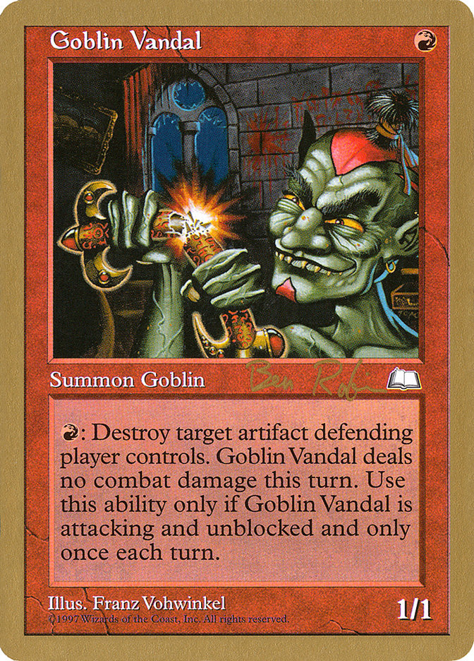 Goblin Vandal (Ben Rubin) [World Championship Decks 1998] Magic: The Gathering