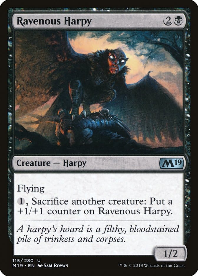 Ravenous Harpy [Core Set 2019] Magic: The Gathering