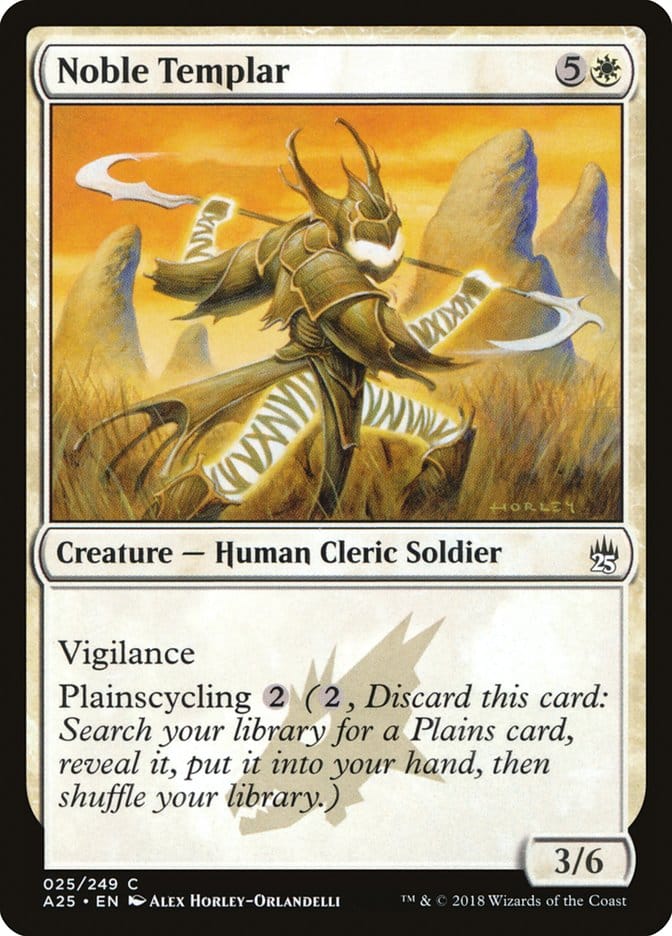 Noble Templar [Masters 25] Magic: The Gathering