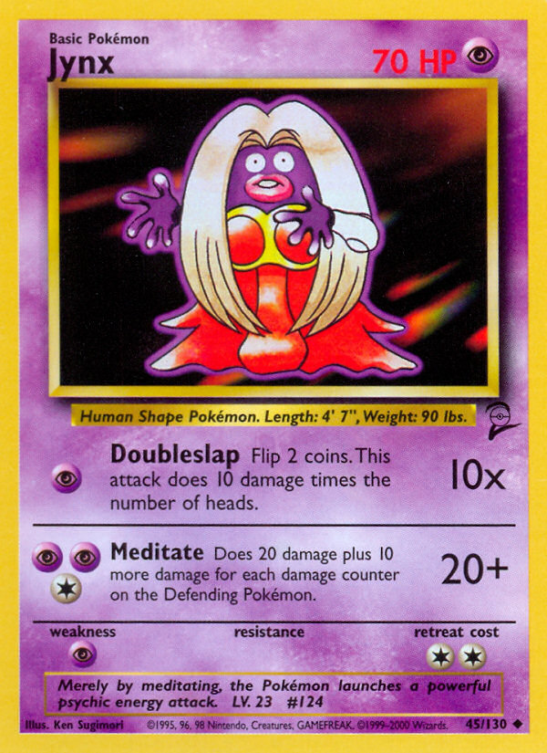 Jynx (45/130) [Base Set 2] Pokémon
