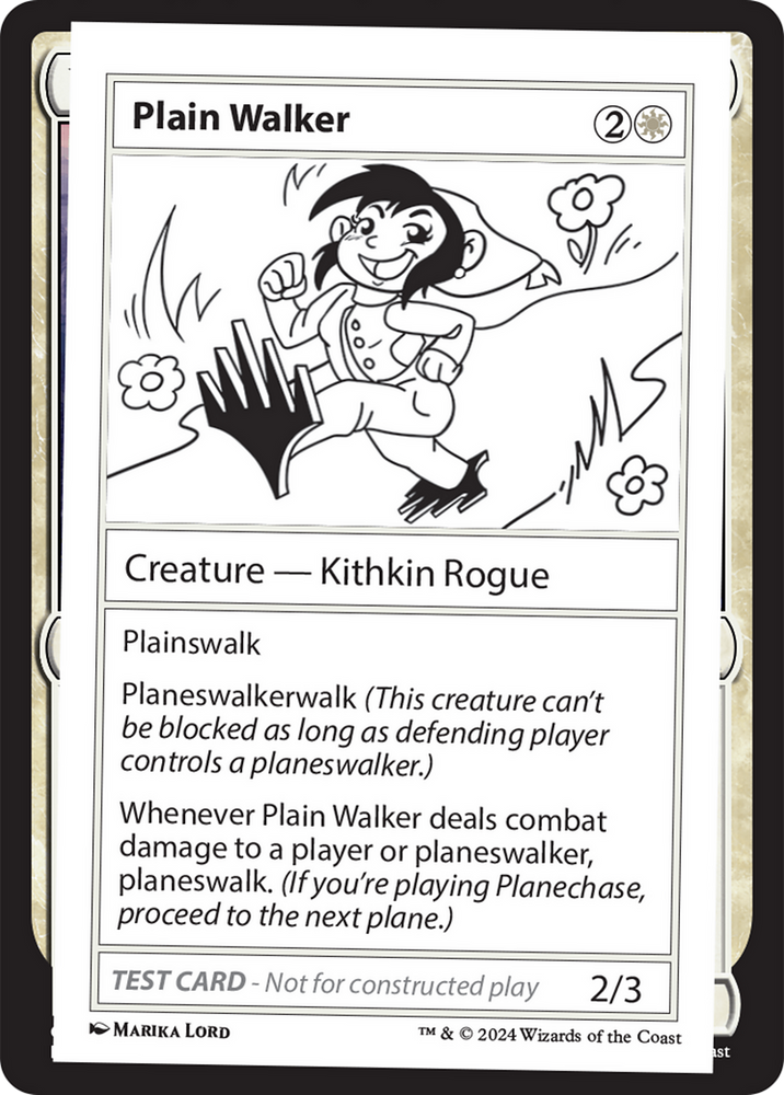 Plain Walker [Mystery Booster 2 Playtest Cards] Magic: The Gathering