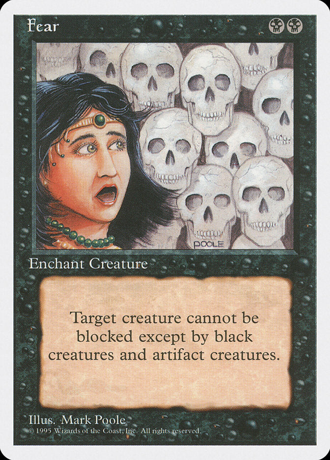 Fear [Fourth Edition] Magic: The Gathering