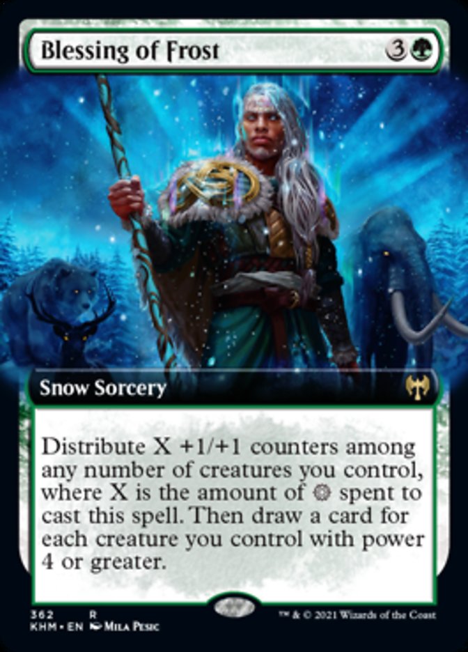 Blessing of Frost (Extended Art) [Kaldheim] Magic: The Gathering
