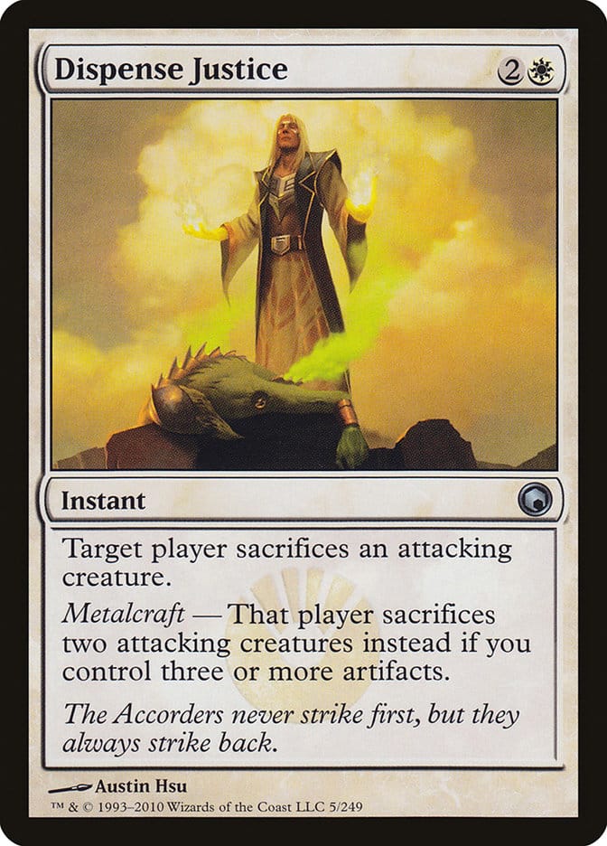 Dispense Justice [Scars of Mirrodin] Magic: The Gathering