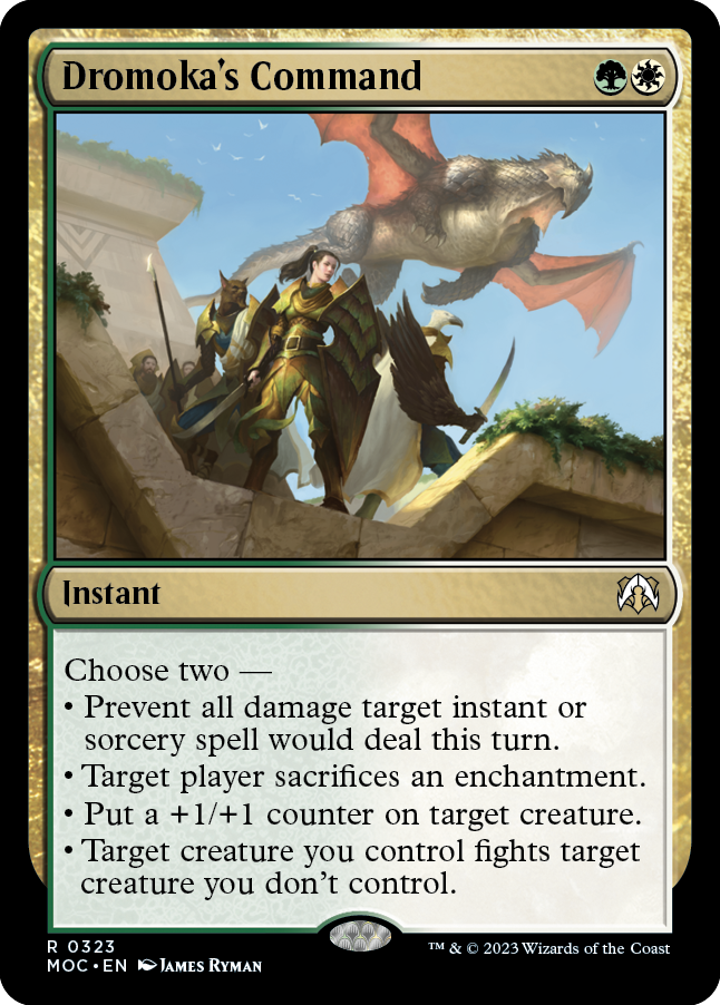 Dromoka's Command [March of the Machine Commander] Magic: The Gathering