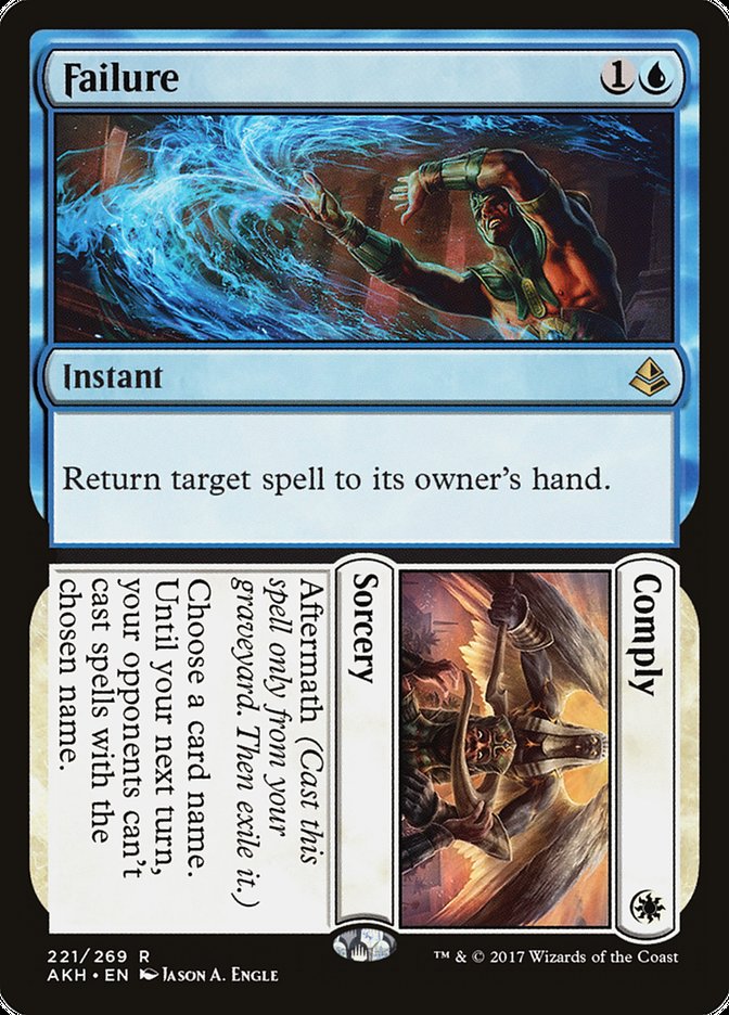Failure // Comply [Amonkhet] Magic: The Gathering