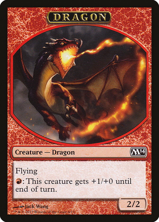 Dragon Token [Magic 2014 Tokens] Magic: The Gathering