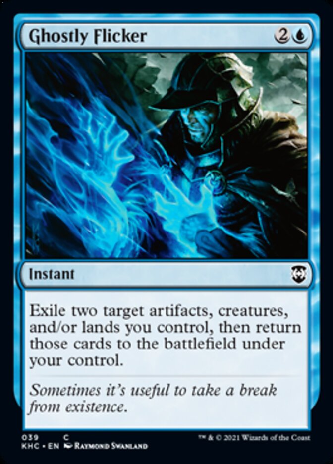 Ghostly Flicker [Kaldheim Commander] Magic: The Gathering
