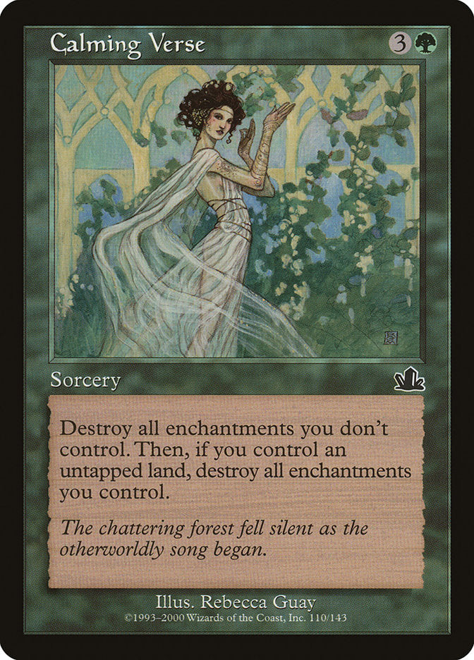 Calming Verse [Prophecy] Magic: The Gathering