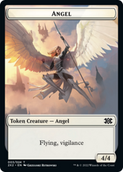 Faerie Rogue // Angel Double-Sided Token [Double Masters 2022 Tokens] Magic: The Gathering