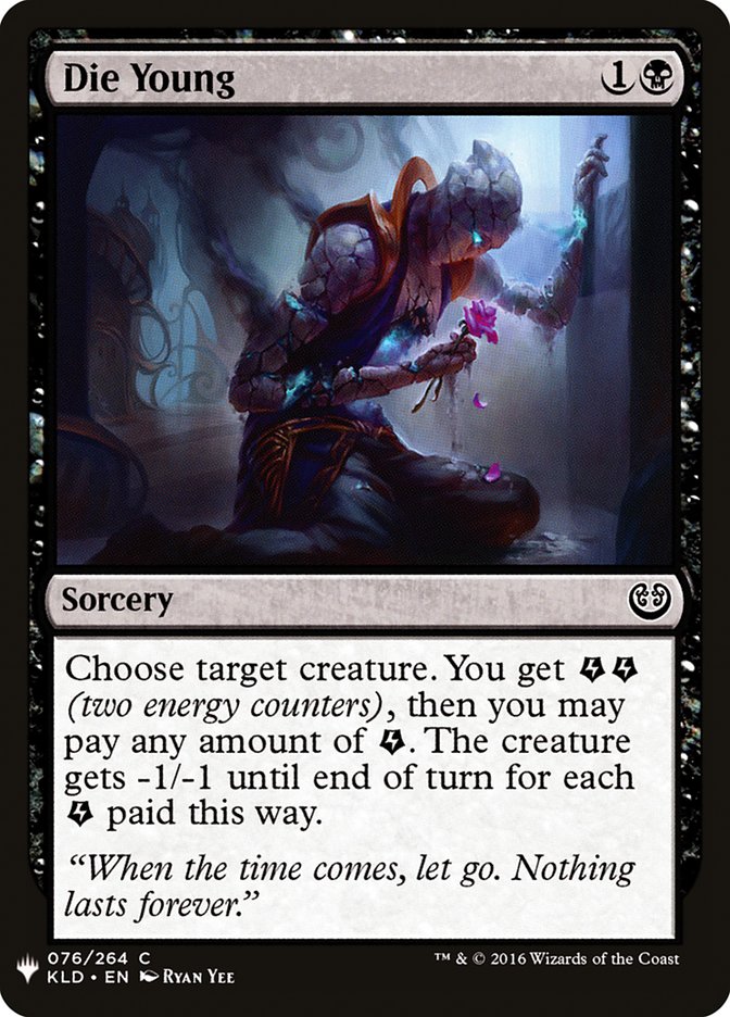 Die Young [Mystery Booster] Magic: The Gathering
