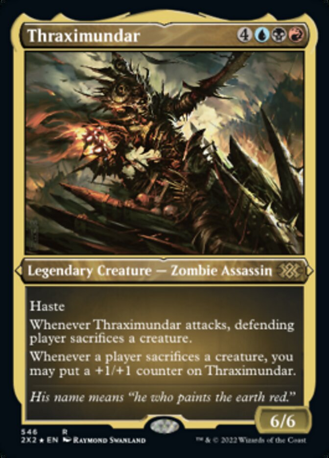Thraximundar (Foil Etched) [Double Masters 2022] Magic: The Gathering