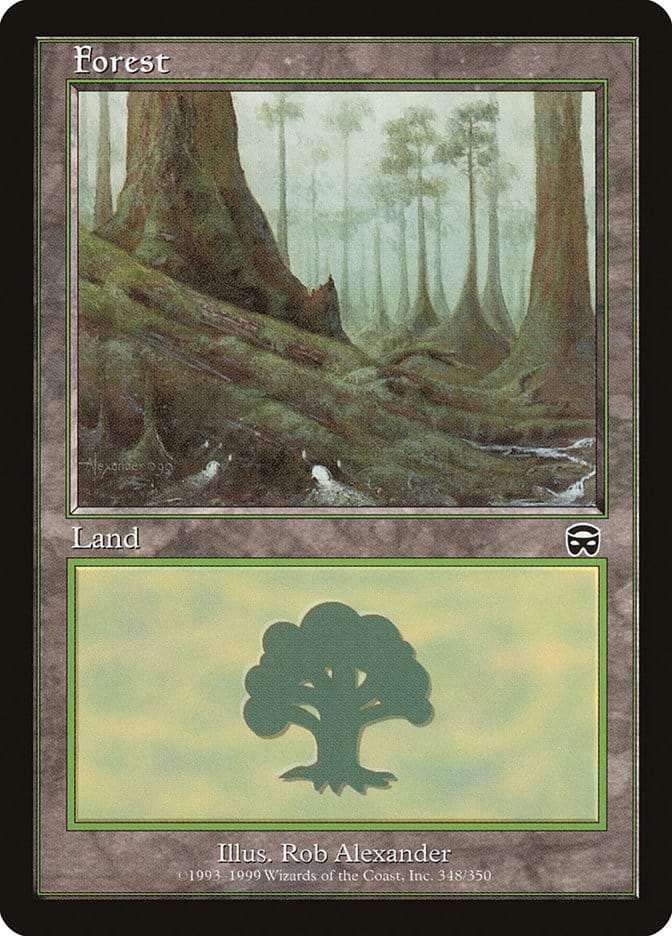 Forest (348) [Mercadian Masques] Magic: The Gathering