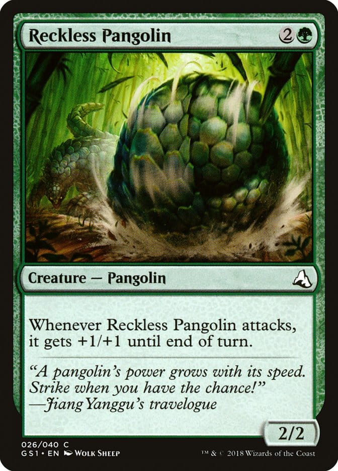 Reckless Pangolin [Global Series Jiang Yanggu & Mu Yanling] Magic: The Gathering
