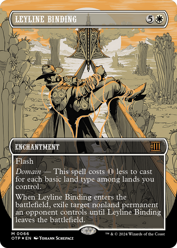 Leyline Binding (Textured Foil) [Outlaws of Thunder Junction: Breaking News] Magic: The Gathering