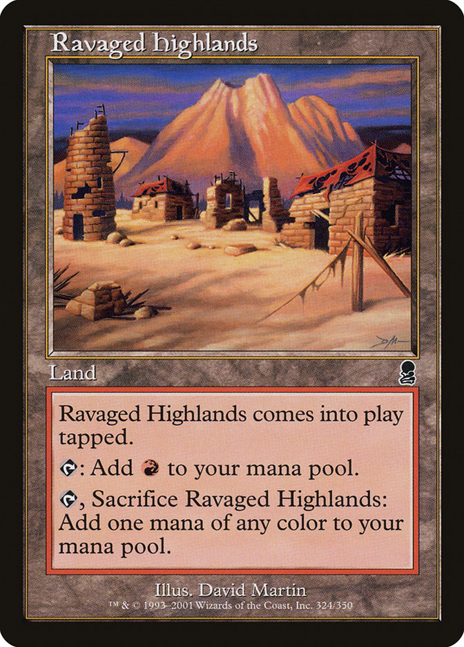 Ravaged Highlands [Odyssey] Magic: The Gathering