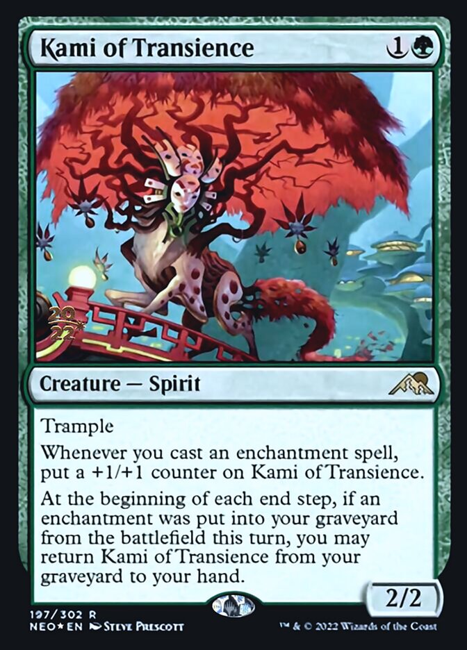 Kami of Transience [Kamigawa: Neon Dynasty Prerelease Promos] Magic: The Gathering
