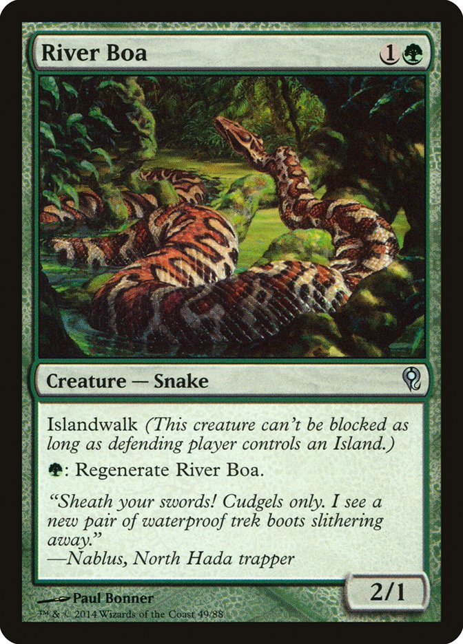 River Boa [Duel Decks: Jace vs. Vraska] Magic: The Gathering