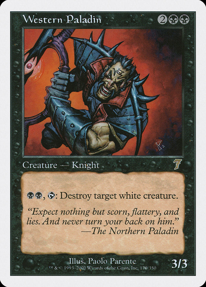 Western Paladin [Seventh Edition] Magic: The Gathering