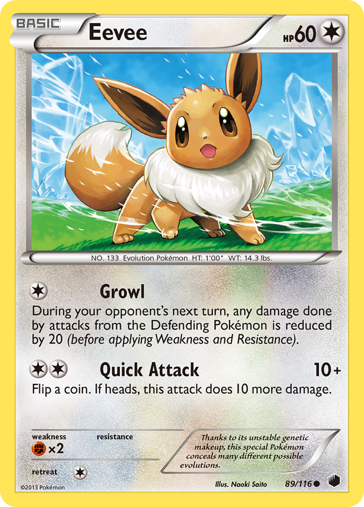 Eevee (89/116) [Black & White: Plasma Freeze] Pokémon
