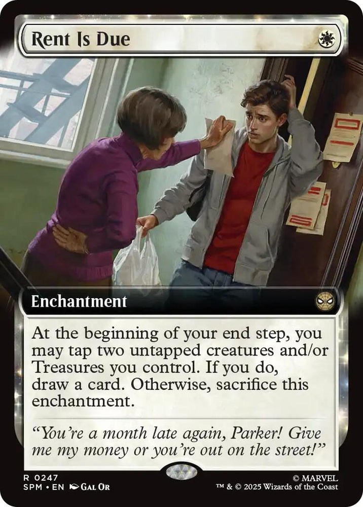 Rent Is Due (Extended Art) [Marvel's Spider-Man] Magic: The Gathering
