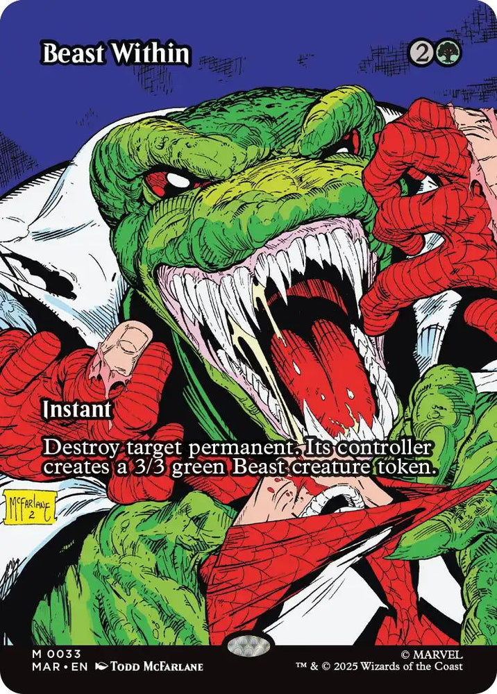 Beast Within (Borderless) [Marvel Universe: Eternal-Legal] Magic: The Gathering