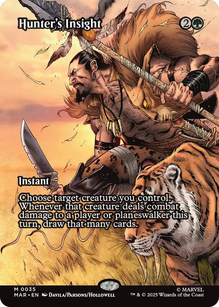 Hunter's Insight (Borderless) [Marvel Universe: Eternal-Legal] Magic: The Gathering