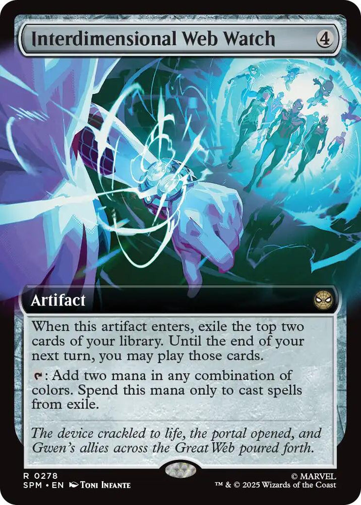 Interdimensional Web Watch (Extended Art) [Marvel's Spider-Man] Magic: The Gathering