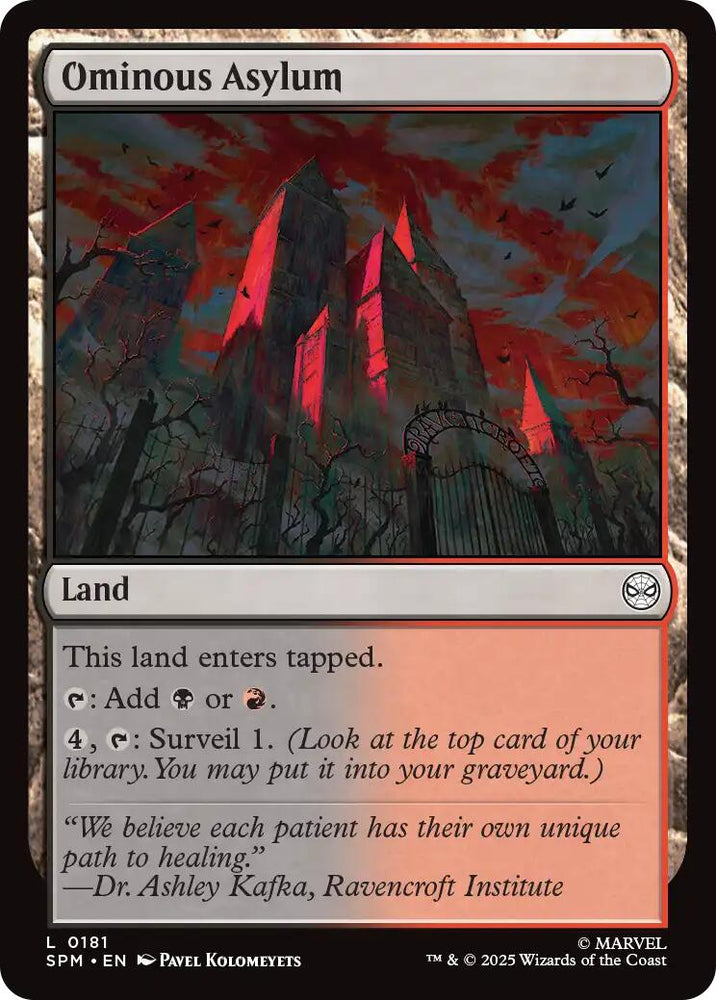 Ominous Asylum [Marvel's Spider-Man] Magic: The Gathering