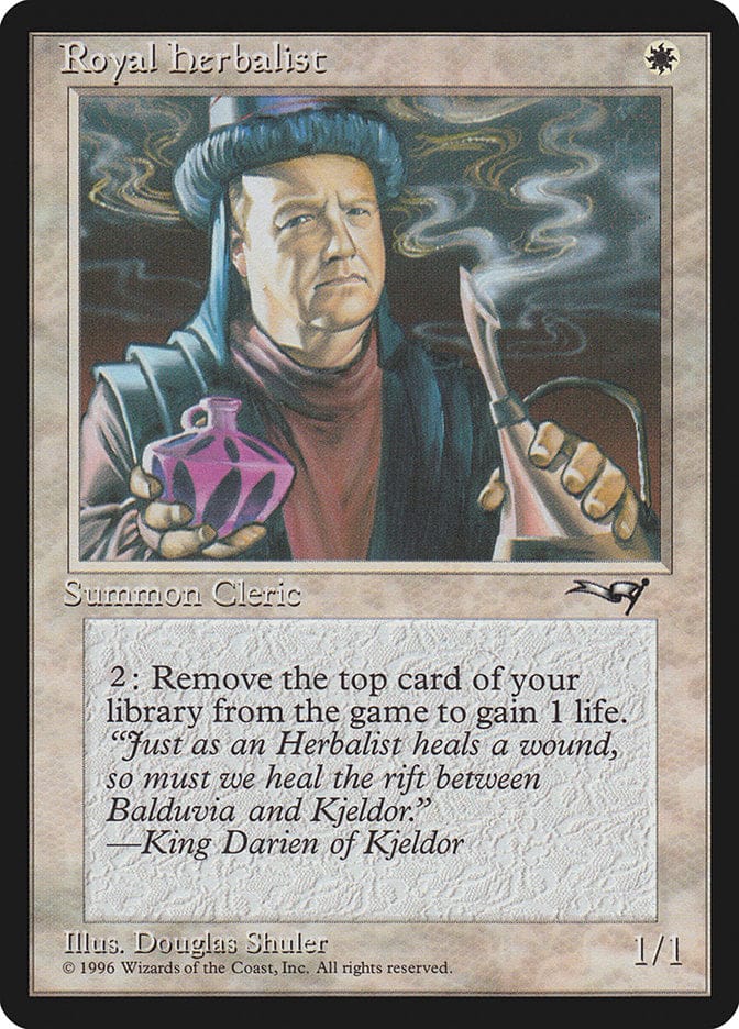 Royal Herbalist (Male) [Alliances] Magic: The Gathering