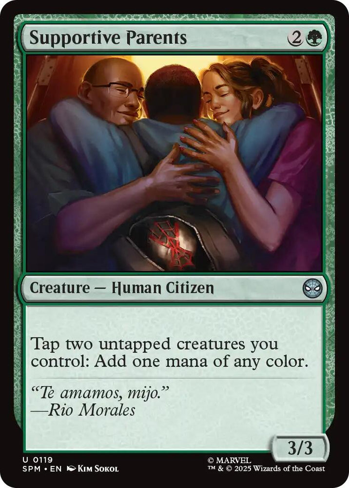 Supportive Parents [Marvel's Spider-Man] Magic: The Gathering