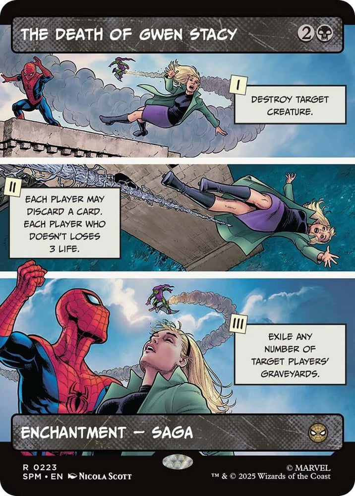 The Death of Gwen Stacy (Borderless) [Marvel's Spider-Man] Magic: The Gathering