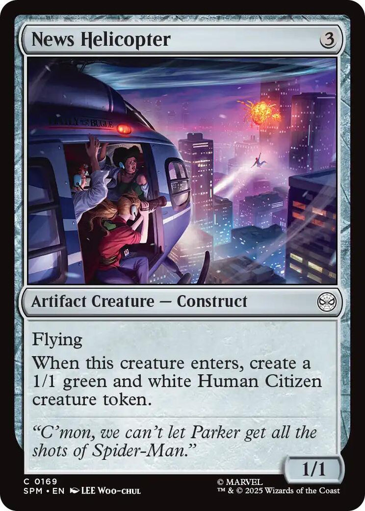 News Helicopter [Marvel's Spider-Man] Magic: The Gathering