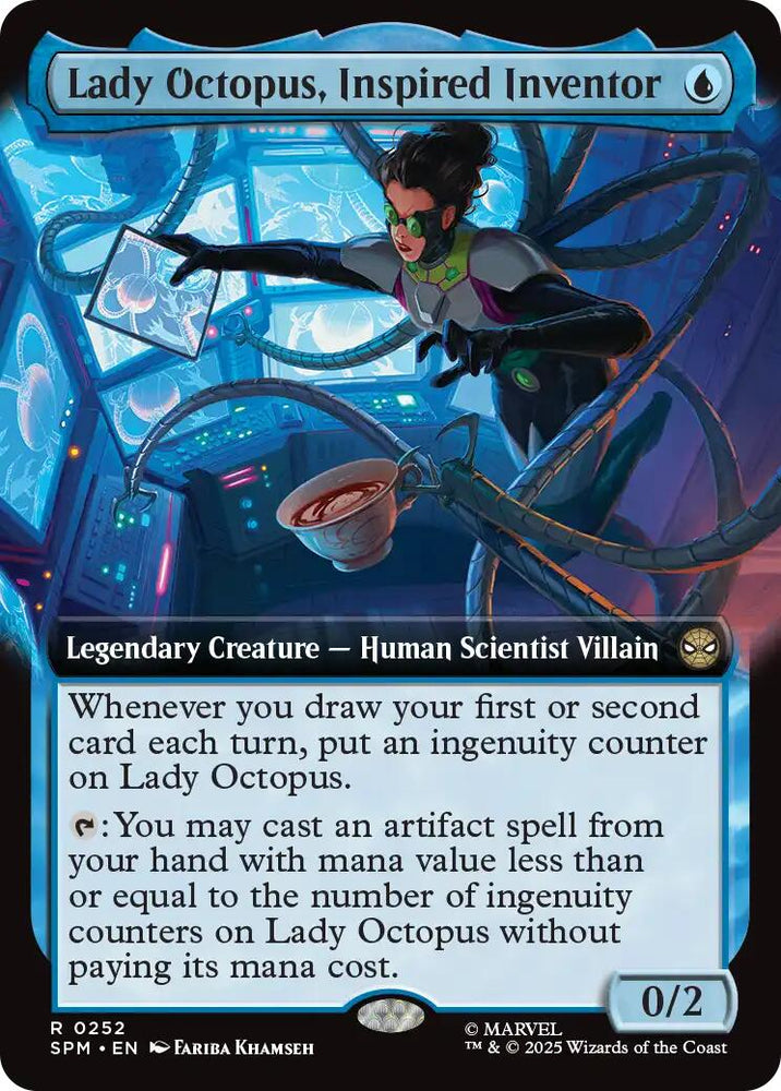 Lady Octopus, Inspired Inventor (Extended Art) [Marvel's Spider-Man] Magic: The Gathering