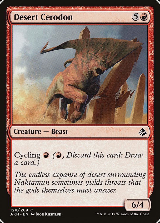 Desert Cerodon [Amonkhet] Magic: The Gathering