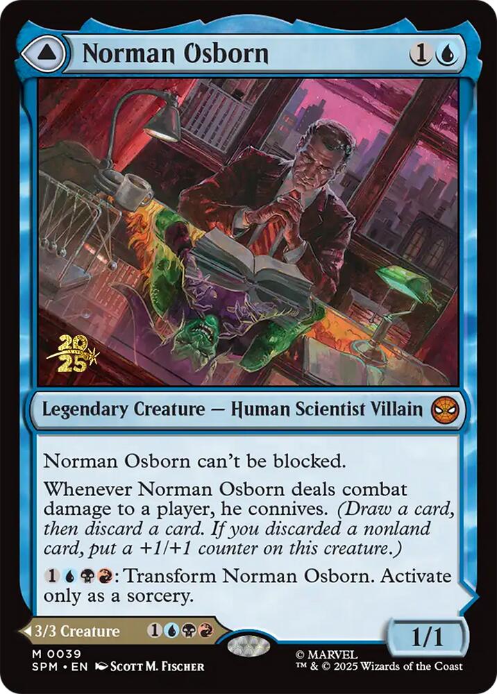 Norman Osborn [Marvel's Spider-Man Prerelease Promos] Magic: The Gathering