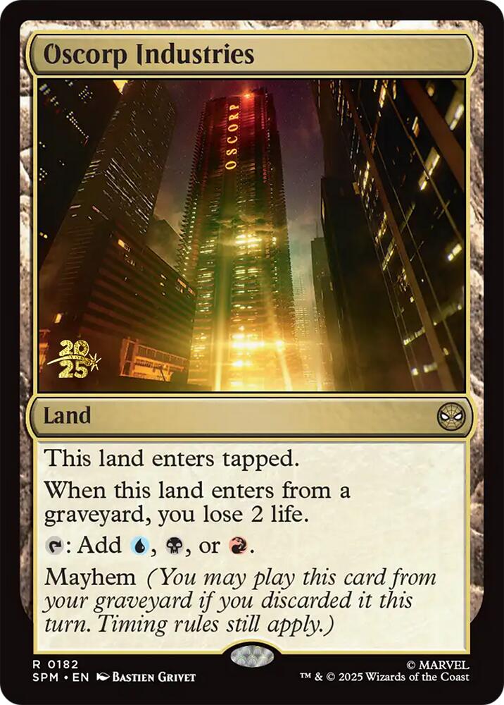 Oscorp Industries [Marvel's Spider-Man Prerelease Promos] Magic: The Gathering