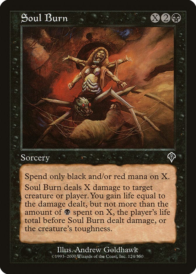 Soul Burn [Invasion] Magic: The Gathering