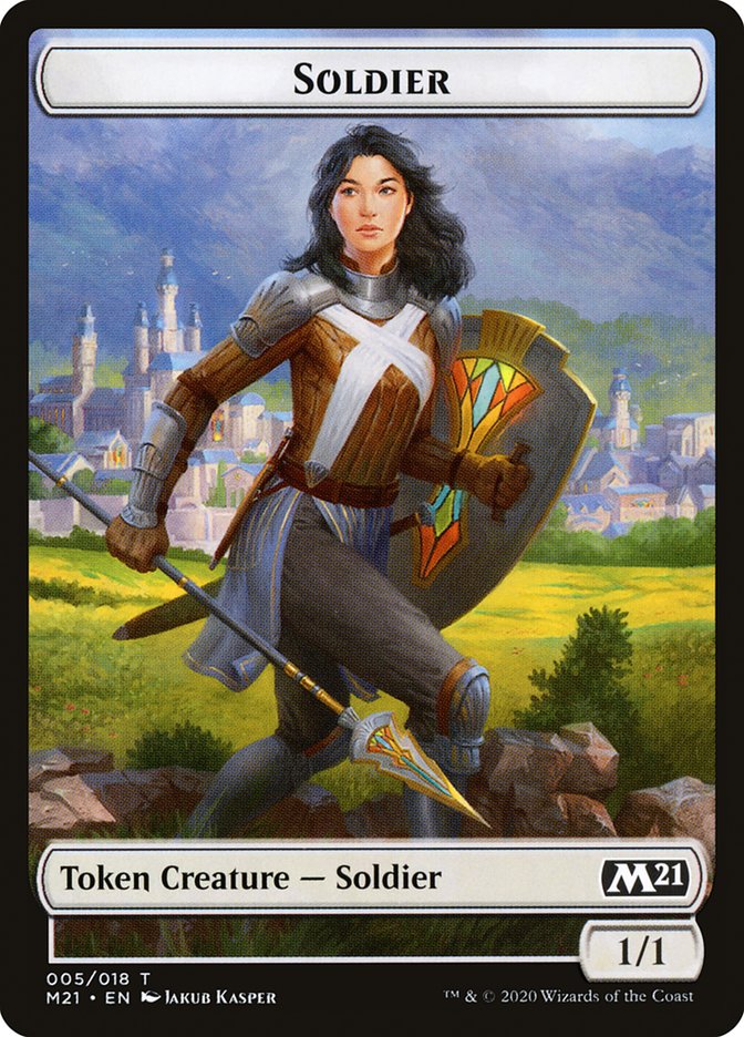 Soldier Token [Core Set 2021 Tokens] Magic: The Gathering