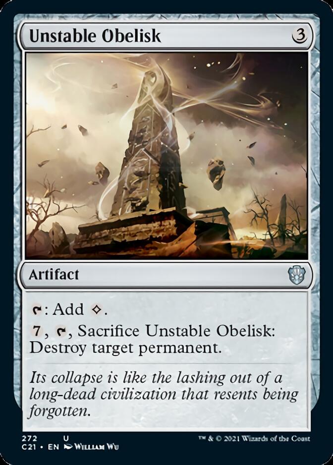 Unstable Obelisk [Commander 2021] Magic: The Gathering