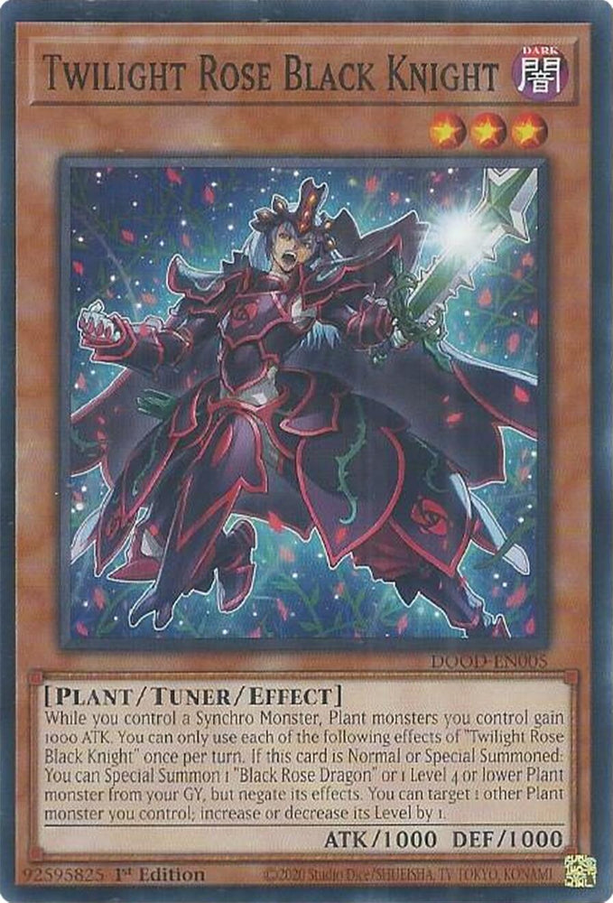 Twilight Rose Black Knight [DOOD-EN005] Common Yu-Gi-Oh!